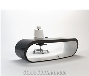 Top Quality Solid Surface Unique Modern Office Desk Set