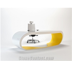 Top Quality Solid Surface Unique Modern Office Desk Set