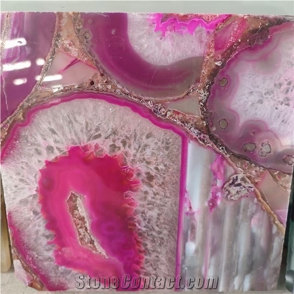Pink Semiprecious Stone for Floor Tile