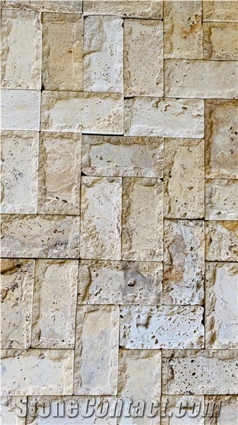 Suede Travertine Blocks, Jordan Beige Travertine Blocks