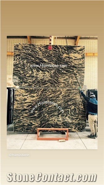 Persian Portoro Marble Slabs