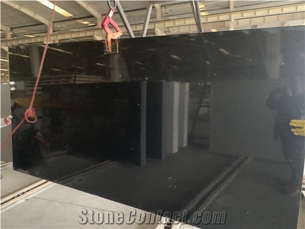Balck Sparkle Quartz Slabs Engineer Stone for Kitchen Slabs