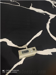 Calacatta Black Quartz Stones for Countertop and Vanity Top