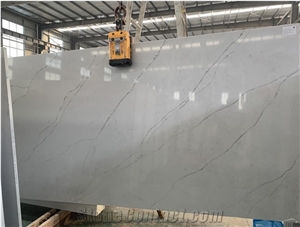 Calacatta Quartz Stone Quartz Kitchen Slab Surface