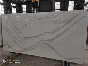 Calacatta White Engineer Slabs for Countertop and Vanity Top