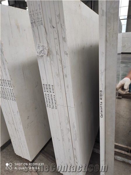 Calacatta White Engineer Slabs for Countertop and Vanity Top