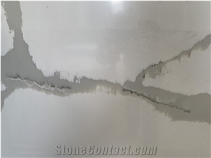 Classic Calacatta White Whole Quartz Stone Slabs