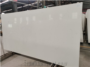 White Calacatta Wholesale Quartz Stone for Vanity Top