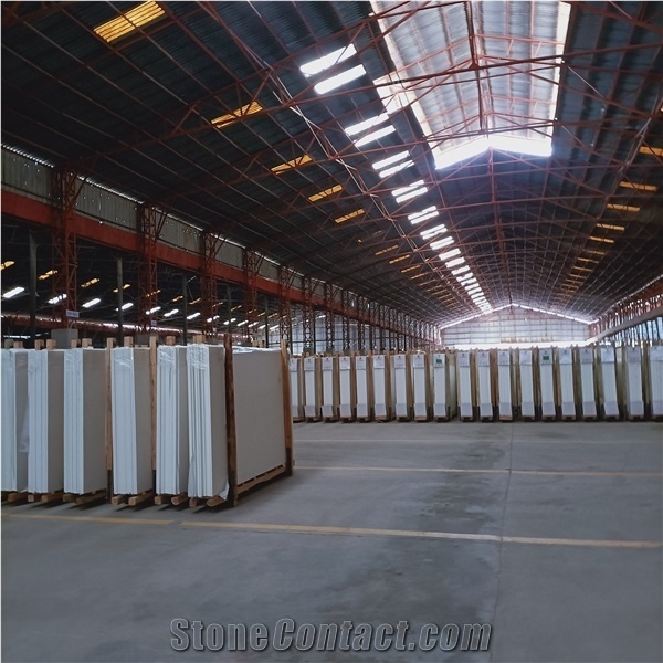 White Nano Crystallized Glass Stone Slabs for Countertop