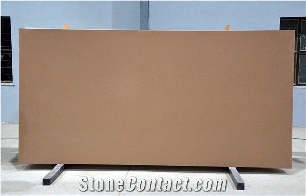 Cielo Mocha Quartz Slabs - Brown Quartz Slabs