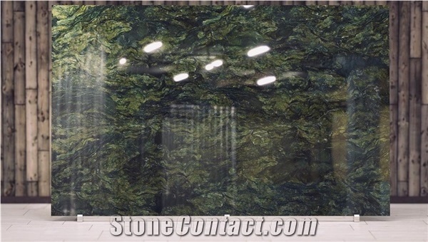 Birjand Green Marble Slabs, Granite Forest Green Birjand