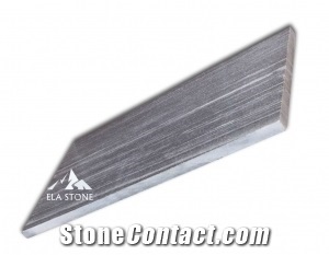 Grey Marble Swimming Pool Tiles Polished and Sandblasted Surface