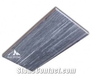 Grey Marble Swimming Pool Tiles Polished and Sandblasted Surface
