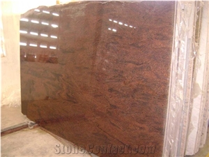 Coral Red Granite Slab