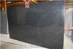 Impala Black Granite Slabs, Nero Impala Black Granite
