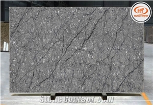 8716 Thunder Grey Quartz Slabs, Artificial Quartz