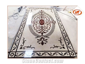 Flooring Paving Tiles Patterns Design ,Decorated Hotel Lobby Floor Medallion