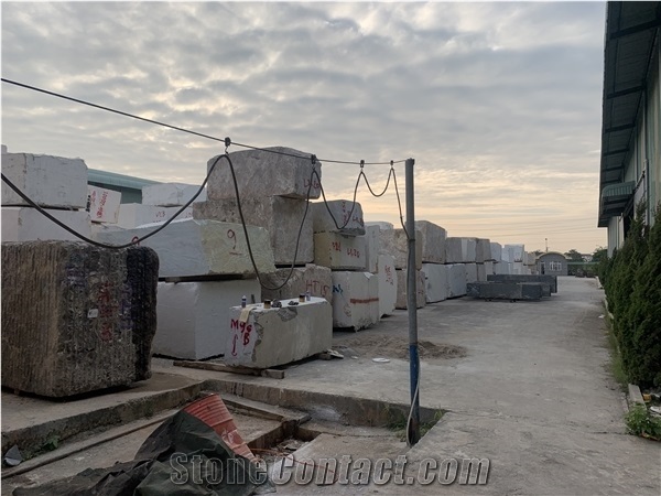 Vietnam Crystal White Marble Slabs