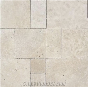 Ivory Premium Travertine Pattern Pool Pavers, Pool Coping