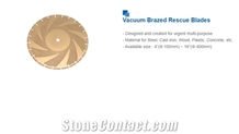 Vacuum Brazed Rescue Blades