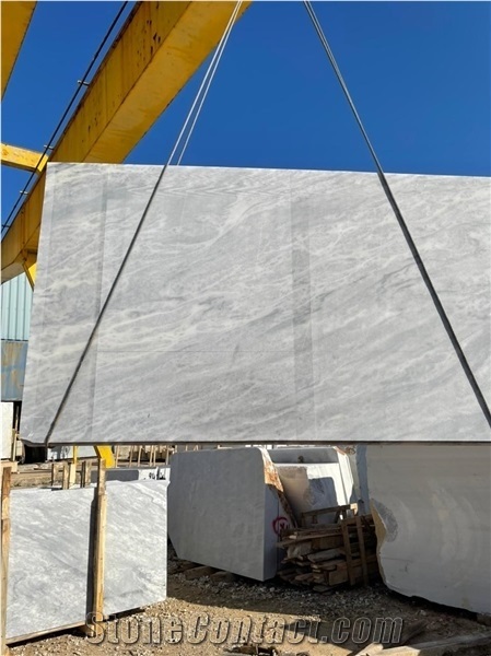 Kavala Semi White Marble Slabs