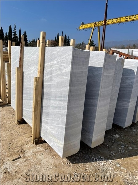 Kavala Semi White Marble Slabs