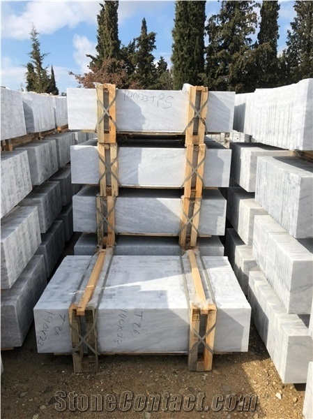 Kavala Semi White Marble Slabs