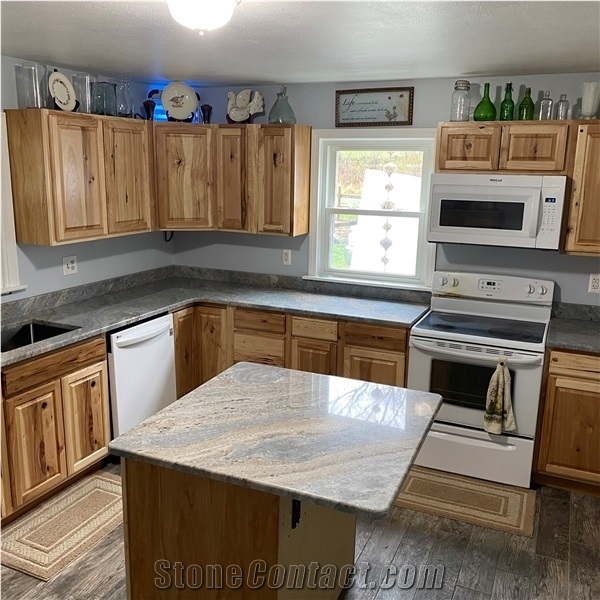 Coastal Sky Granite Kitchen Countertop
