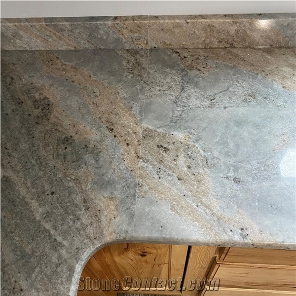 Coastal Sky Granite Kitchen Countertop