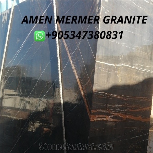 Black Aziza Marble Blocks, Sahara Black Marble Blocks