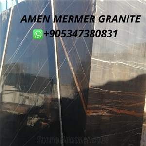 Black Aziza Marble Blocks, Sahara Black Marble Blocks