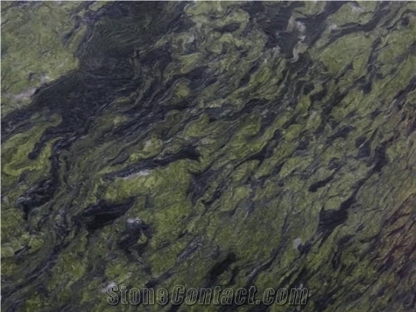 Picasso Green Granite Slabs