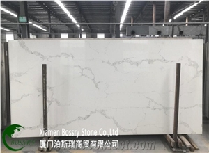 Artificial Calacatta White Quartz Slab Artificial Calacatta White Quartz Slab