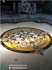 China Cheap Marble Waterjet Medallions