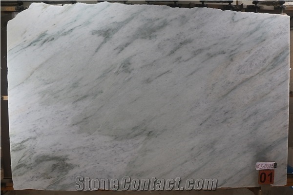 White Grey Green Vein Marble Blocks