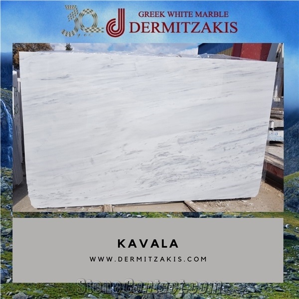 Kavala Semi White Extra Marble Slabs & Tiles