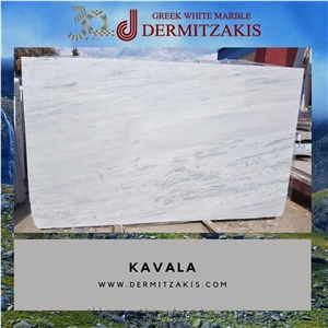 Kavala Semi White Extra Marble Slabs & Tiles