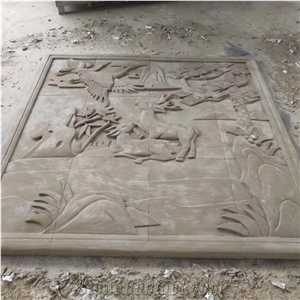 Beautiful Carving Sandstone Wall Cladding