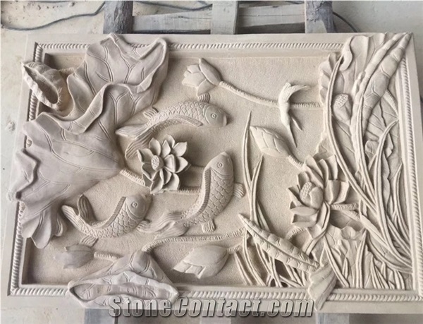 Beautiful Carving Sandstone Wall Cladding