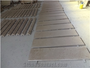 Exterior Facade Beige Cream Limestone Wall Cladding Columns