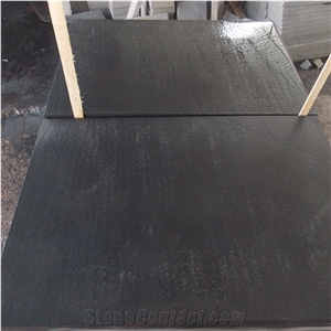 Honed Black Sandstone Pool Edge Tile