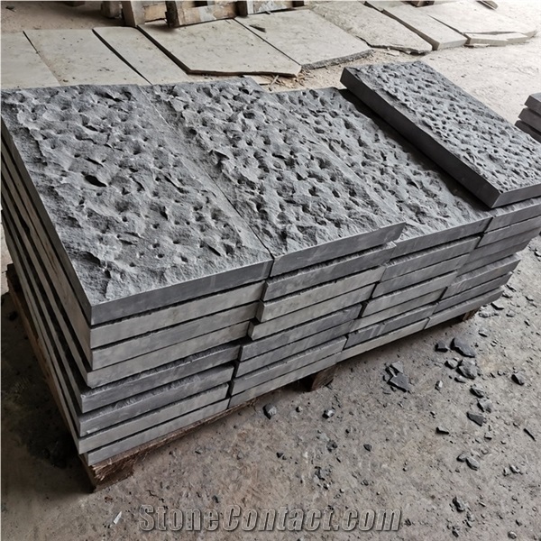Honed Black Sandstone Pool Edge Tile