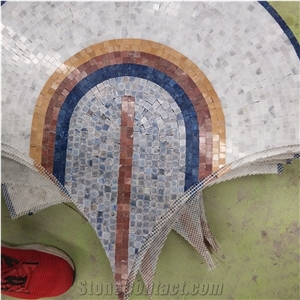 Luxurious Decorative Wall & Floor Marble Mosaic Pattern