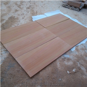Yellow Teakwood Vein Sandstone for Swimming Pool Coping Stones