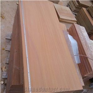 Yellow Teakwood Vein Sandstone for Swimming Pool Coping Stones