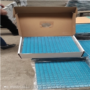 Blue Glass Mosaic Tile for Swimming Pool
