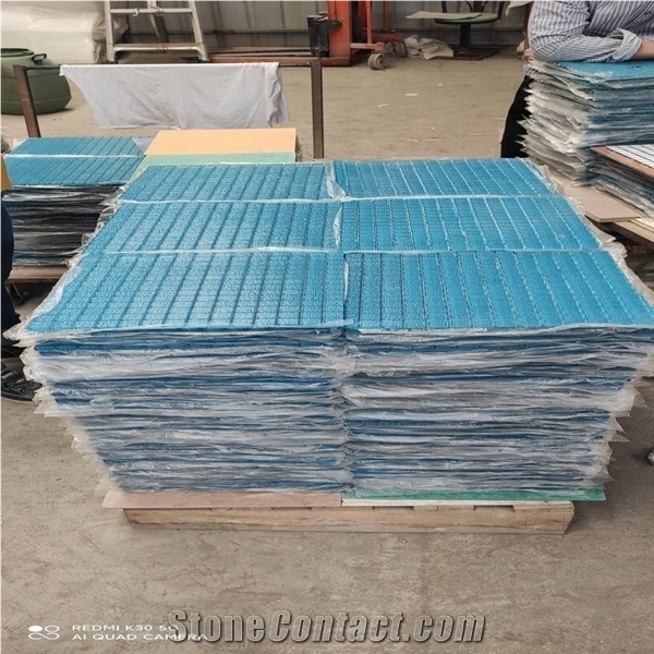 Blue Glass Mosaic Tile for Swimming Pool