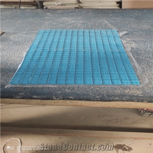Blue Glass Mosaic Tile for Swimming Pool
