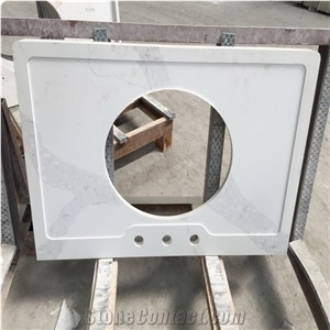 Calacatta White Quartz Countertop, Bathroom Countertop, Vanity Top