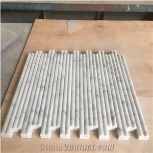 Carrara White Marble Molding Skirting Tile for Interior